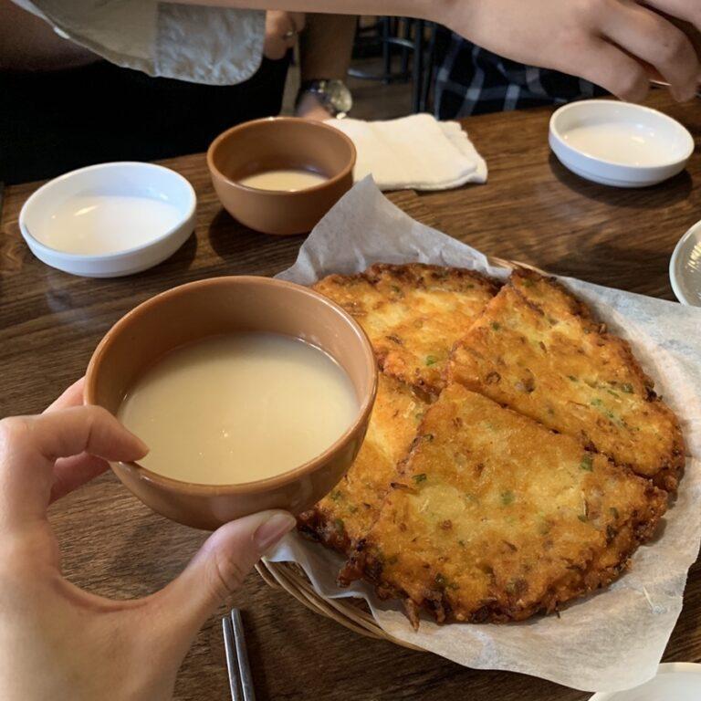 Makgeolli + jeon — Korean Traditional Liquor & Makgeolli Experience in Korea