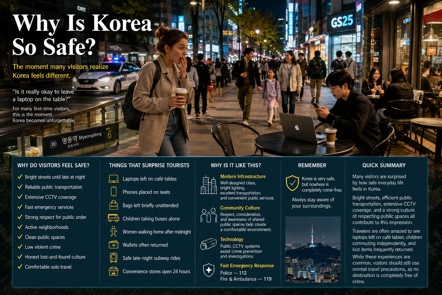 Why is Korea so safe — ASK KOREA infographic