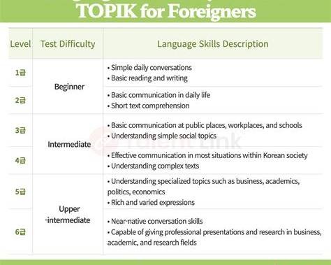 TOPIK level chart from the source document
