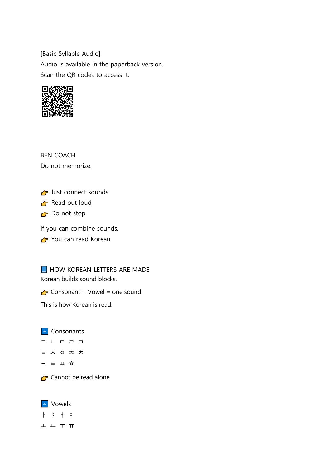 Read Korean Fast by Ben Coach — page 9
