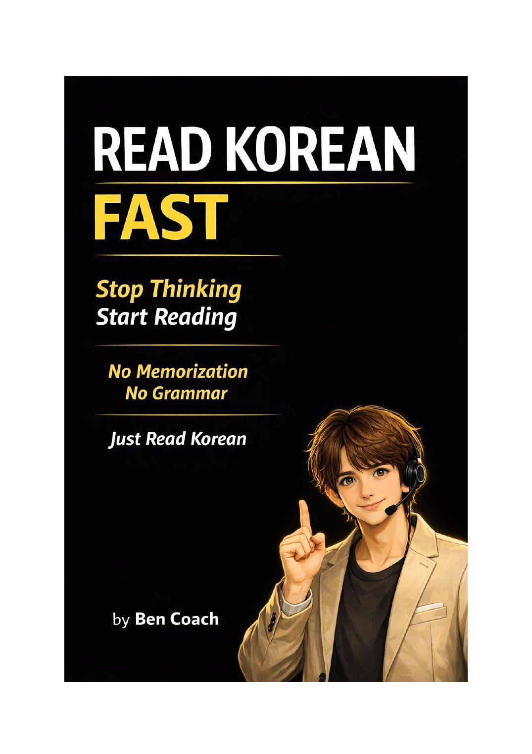 Cover of READ KOREAN FAST by Ben Coach.