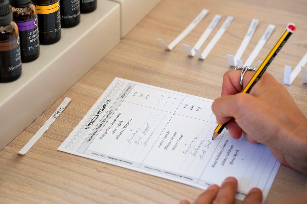 On paper — Make Your Own Perfume In Seoul in Korea