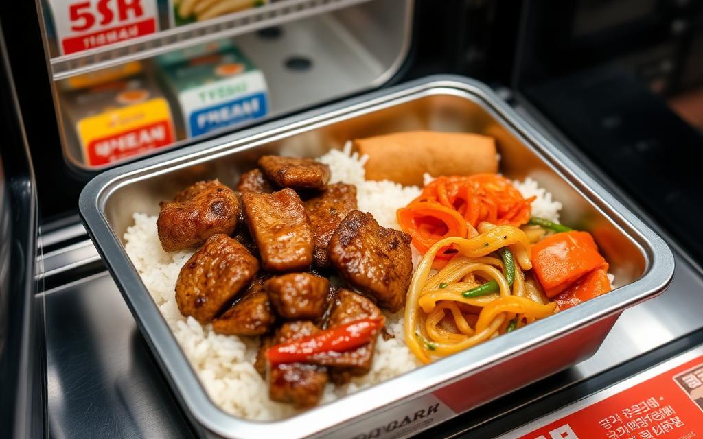 Korean dosirak lunch box meal tray