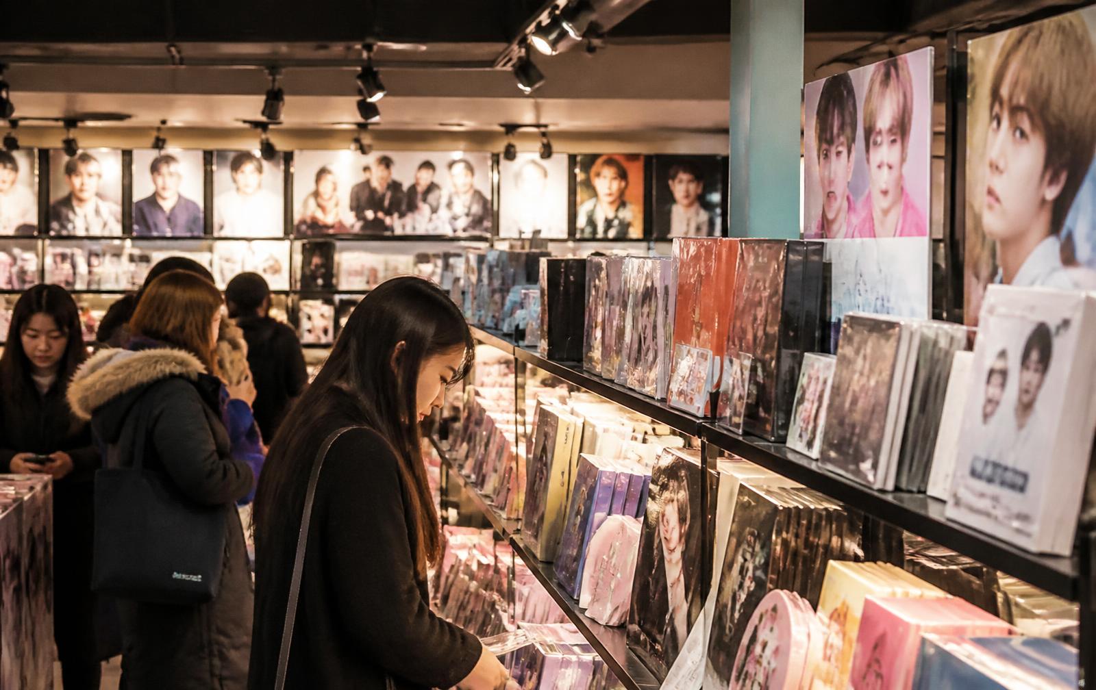 Myeongdong K-Pop Shops, South Korea